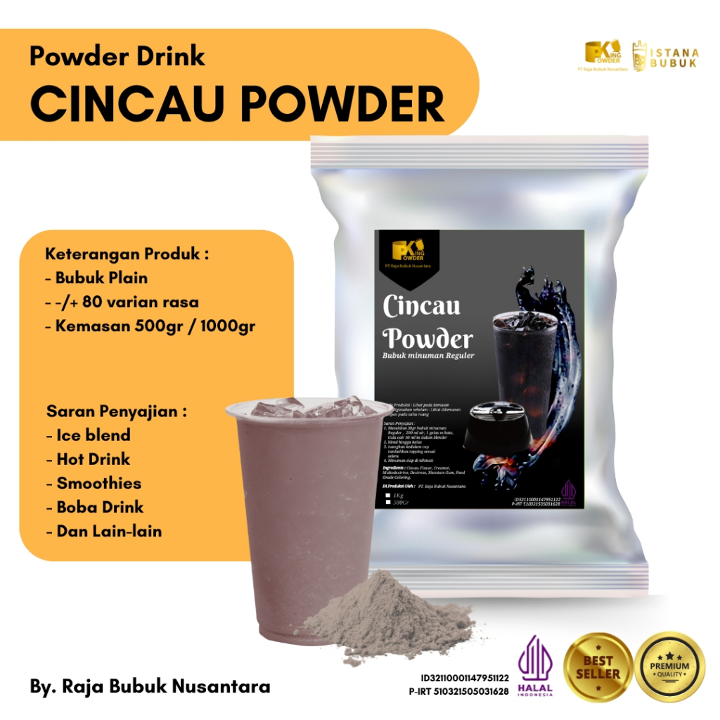 

Bubuk minuman Rasa Cincau 1 kg Bubuk Cincau 1 kg