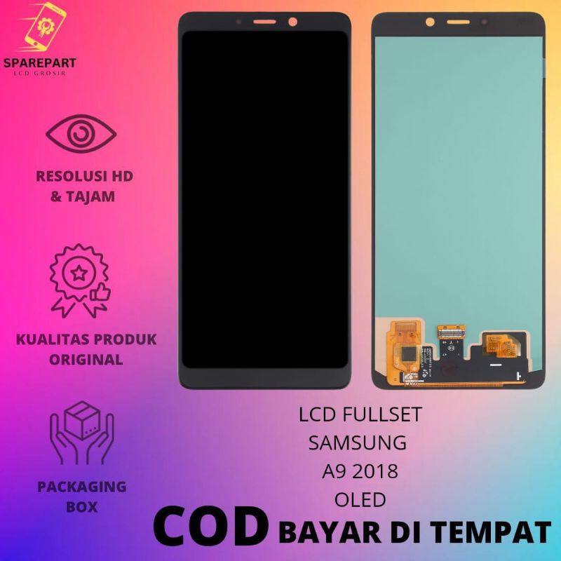 LCD FULLSET OLED SAMSUNG A9 2018 / A920 ORIGINAL TOUCHSCREEN LCD