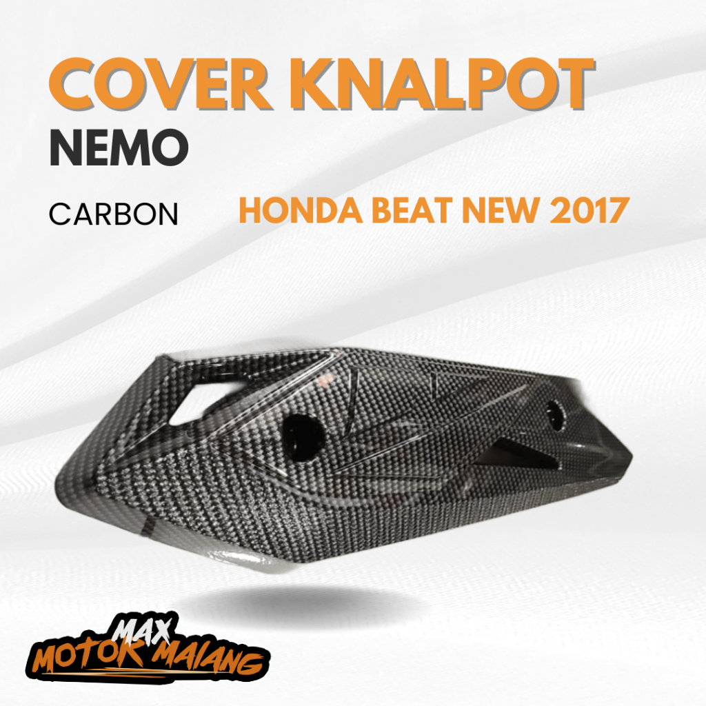 Cover Knalpot Carbon Beat New 2017 Tutup Pelindung Kenalpot Original Nemo