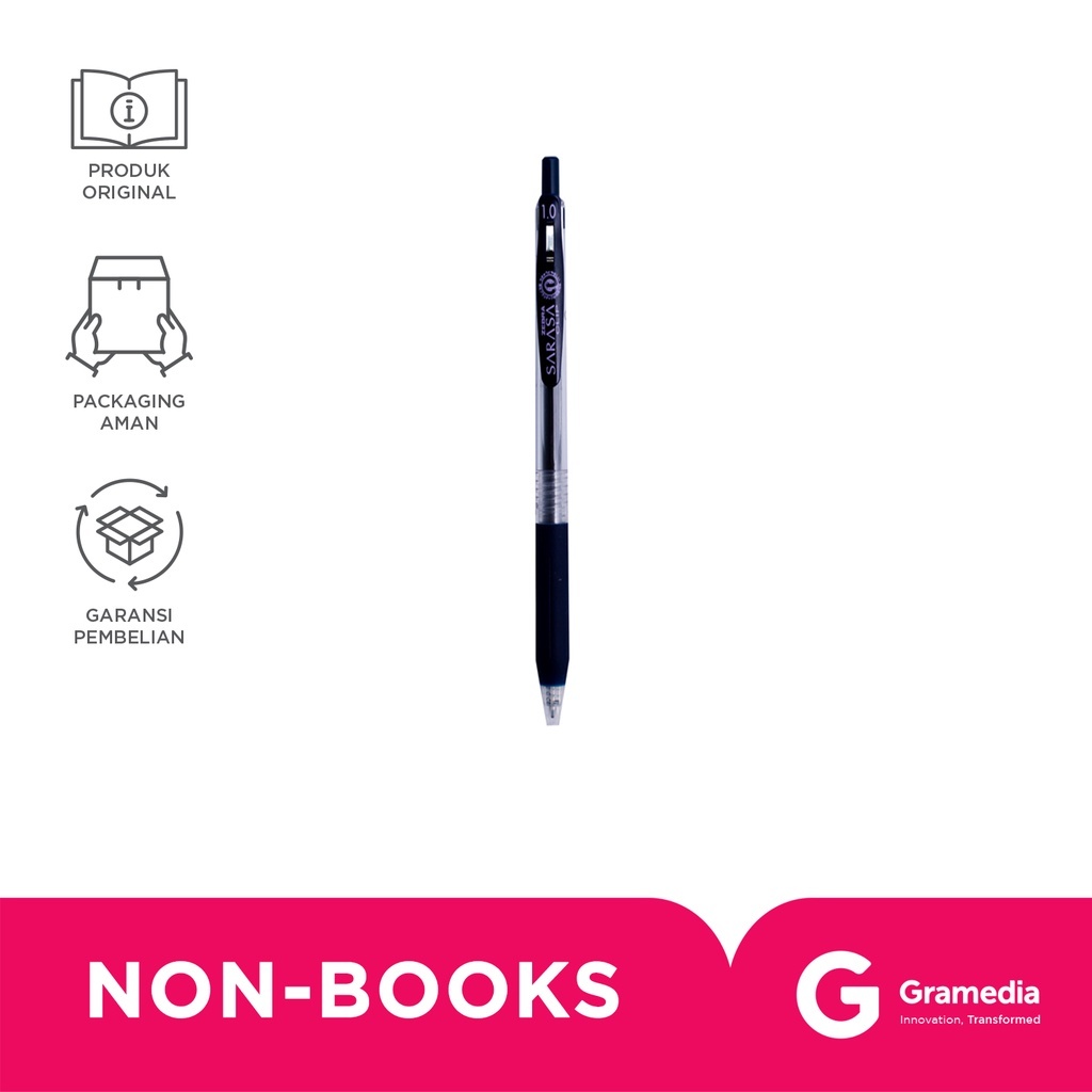 

Gramedia Supratman | Zebra Sarasa Clip 1.0 Black