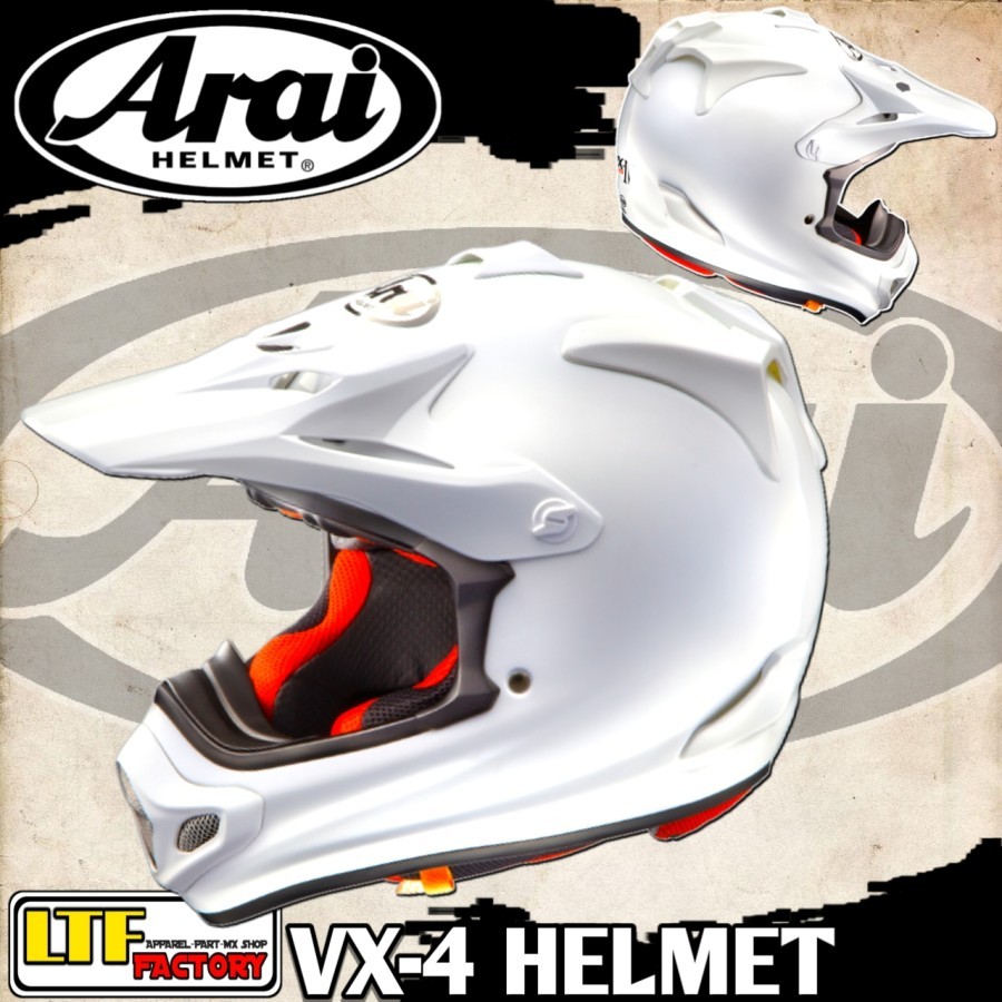 ARAI VX-PRO 4 HELMET - HELM ADVENTURE TRAIL - ENDURO OFF-ROAD - SUPERMOTO MOTOCROSS ORIGINAL - PUTIH