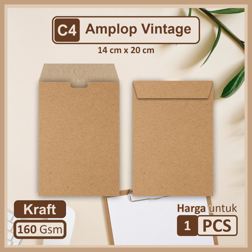 

Termurah | Amplop Kraft Vintage Murah | Ukuran C4 | Bahan Kertas Kraft