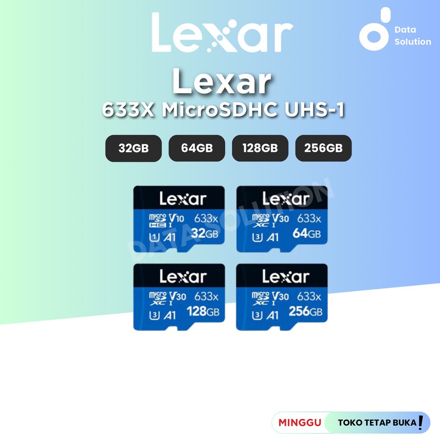 Lexar Micro SD High-Performance 633x 32GB/64GB/128GB/256GB