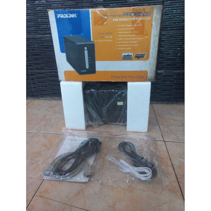 ORIGINAL UPS Prolink PRO850S 850VA Baru Minus Aki Soak
