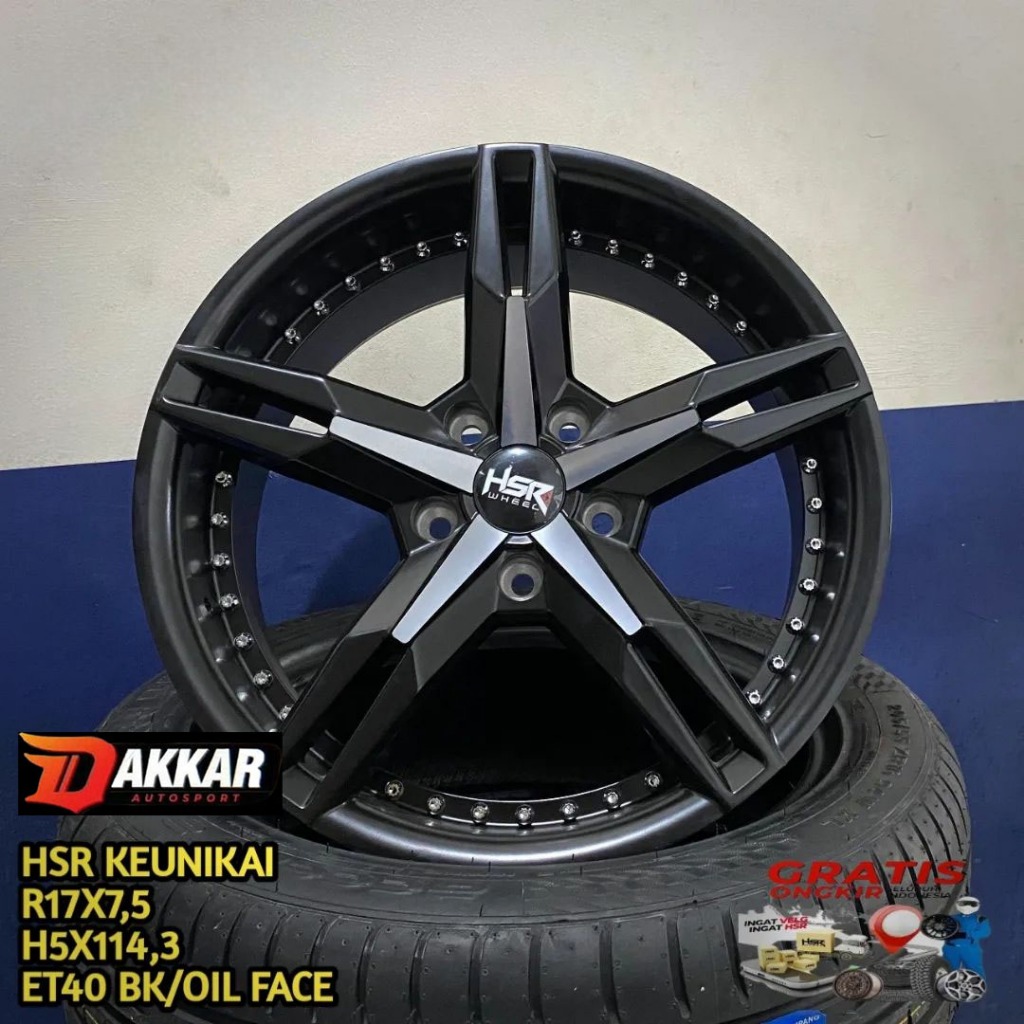 velg racing hsr keunikai ring 17 for innova xl7 xpander civic dll