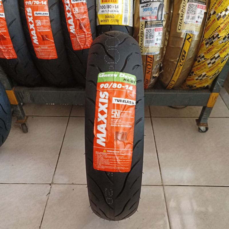 Maxxis Green devil MA-G1 90/80 ring 14 Tubeless