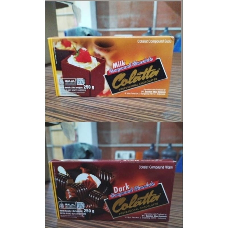 

Colatta Chocolate Compound 250 gram / Cokelat Batang Compound