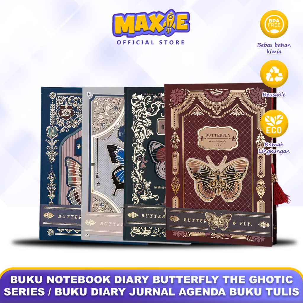 

Buku Notebook Diary Butterfly The Ghotic Series / Buku Diary Jurnal agenda Buku tulis - 0791