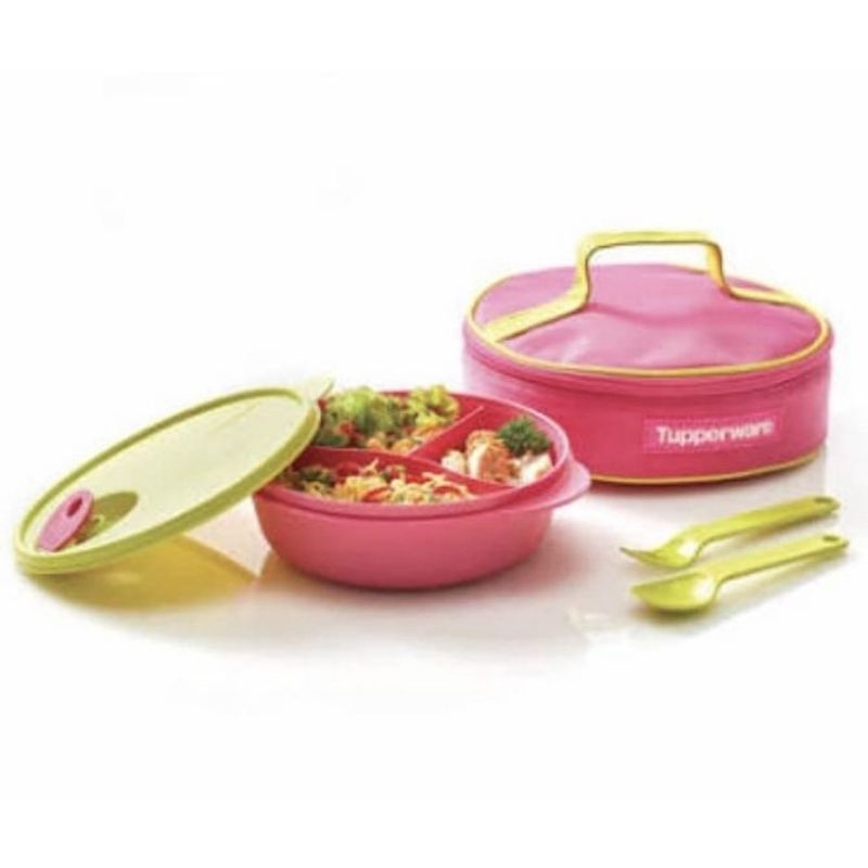 lunch set cwl pink tupperware