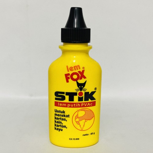 

FOX Lem STiK putih PVAC 60gr - Lem serbaguna