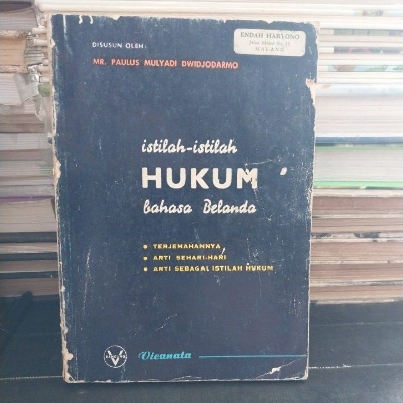 Istilah-Istilah Hukum Bahasa Belanda