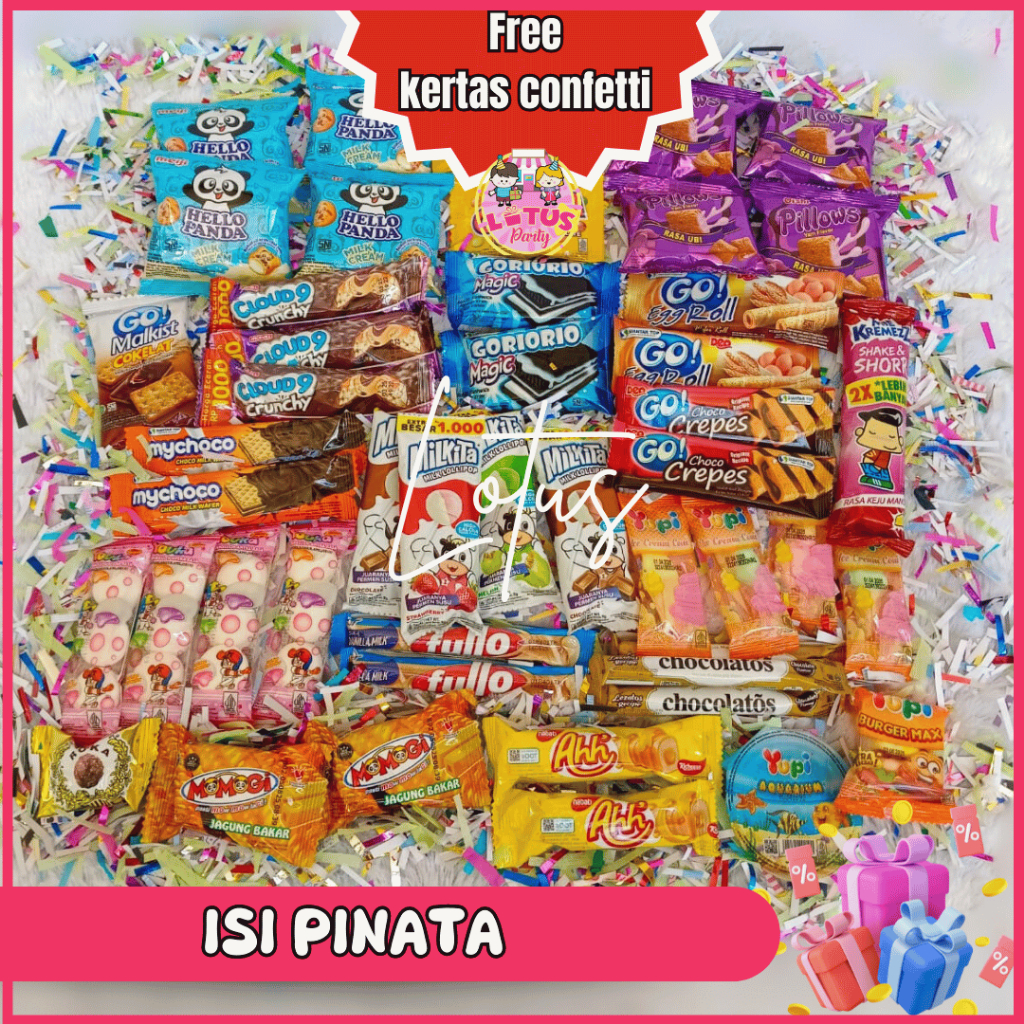 

SNACK ISIAN PINATA/ISI PINATA ULANG TAHUN/SNACK PINATA ULANG TAHUN