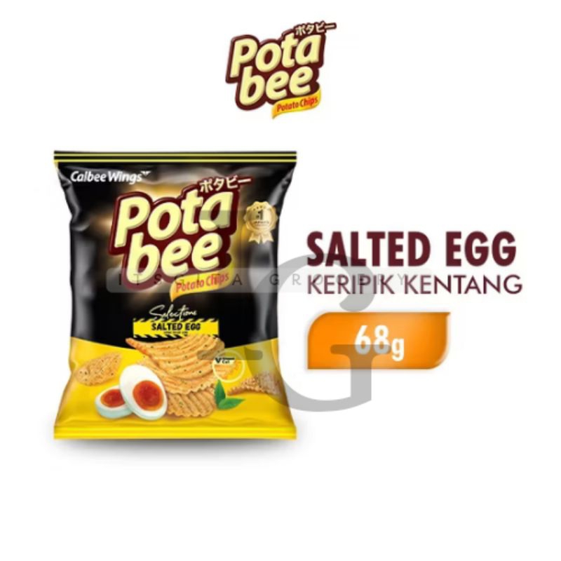 

Potabee Keripik Kentang Selections Salted Egg 68 gr