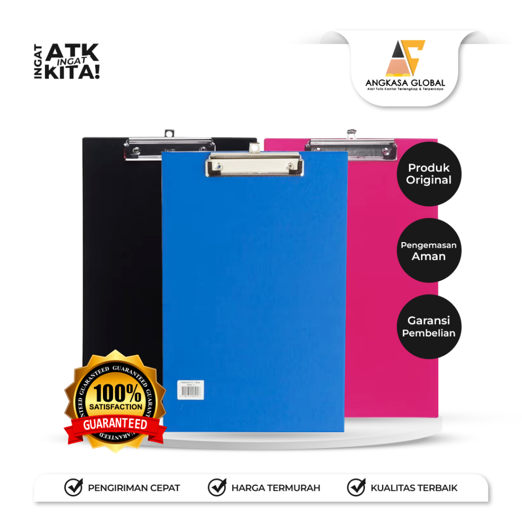 

BANTEX PAPAN BERJALAN/ CLIPBOARD FOLIO SIZE 4205 (1PC)