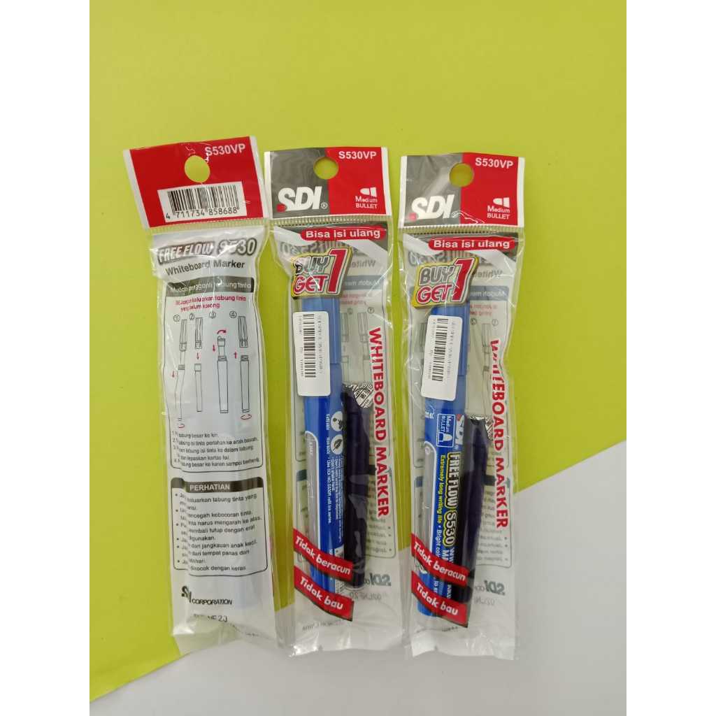 

Spidol White board S530VP Sdi Biru bisa dihapus
