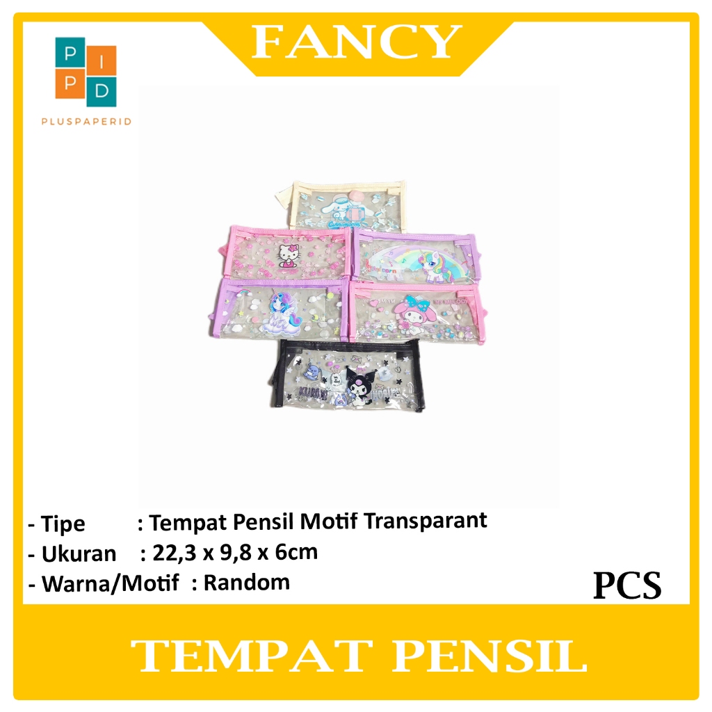 

FANCY - Tempat Pensil - Hand Bag Plastik Mika Random Motif - PCS