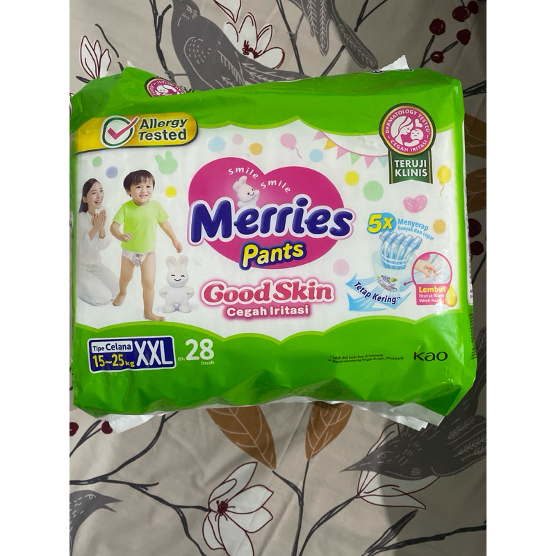 pampers merries pants size XXL