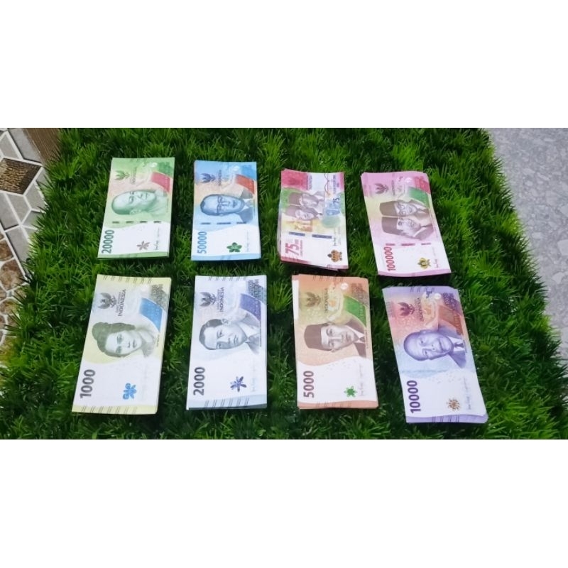 (100 lembar) uang mainan