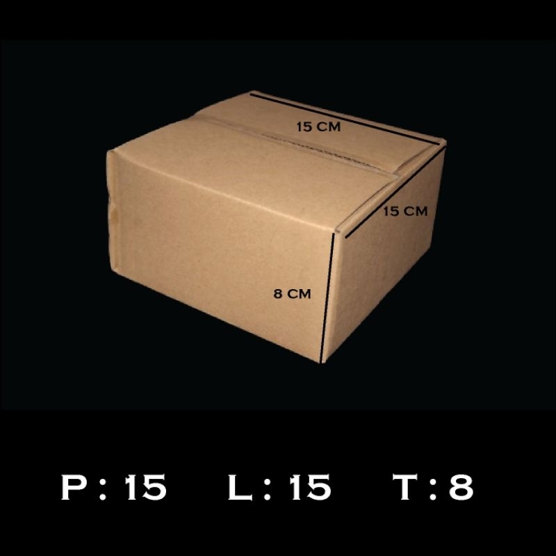 

Kardus Box Packing 15x15x8