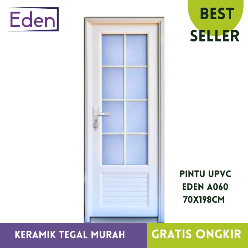 PINTU UPVC 8 kaca motif EDEN A060 Joice Minimalis