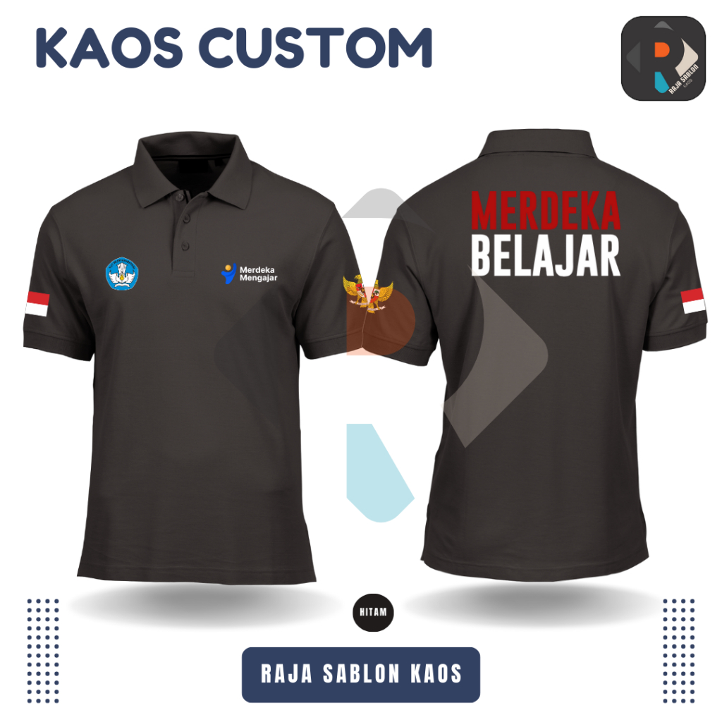 POLOSHIRT MERDEKA BELAJAR - KAOS KERAH MERDEKA BELAJAR - POLO MERDEKA BELAJAR