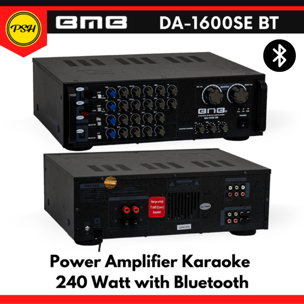 BMB DA-1600SE BT DA1600 SE Power Amplifier Karaoke Mixer Bluetooth