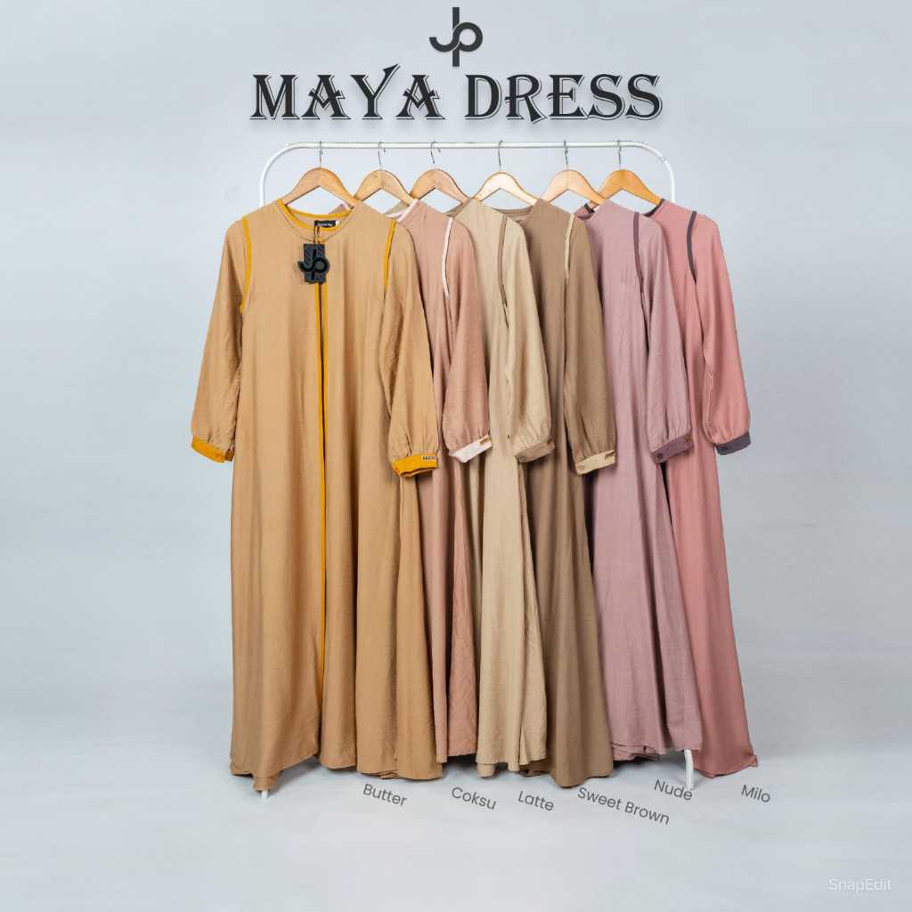 JOURNEY SCARVES - Dress Gamis Polos Premium Wanita Panjang Syari Busui