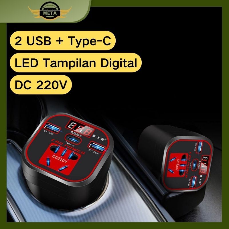 Inverter Daya Mobil / Pengisi Daya Inverter / Multifungsi Car Charger Mobil