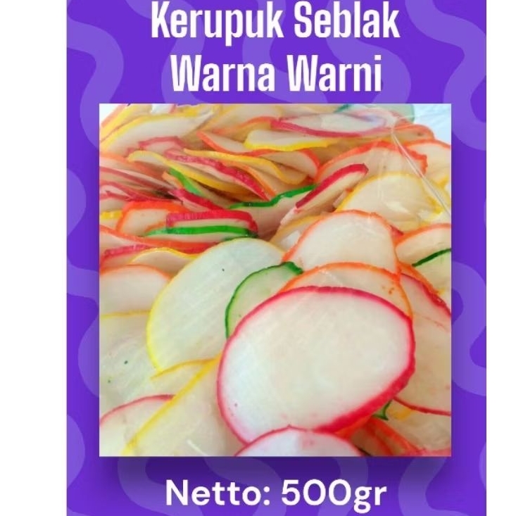 

Kerupuk Seblak Warna Warni Mentah Siap Goreng 500gr