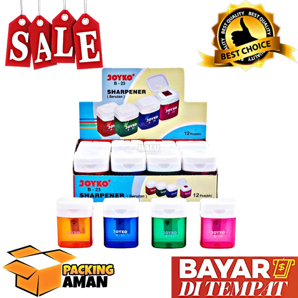 

(BISA COD) PROMO 1 Pcs Sharpener Rautan Serutan Joyko B-23