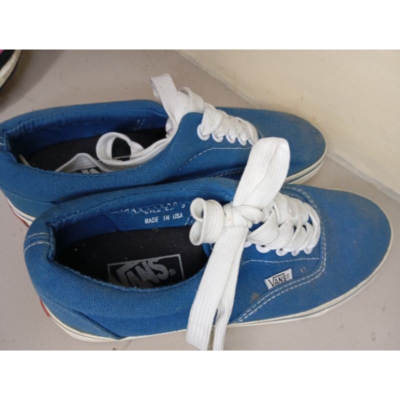 Authentic Vans Era Blue, Size 37, Made in USA, USA size 5, Like New