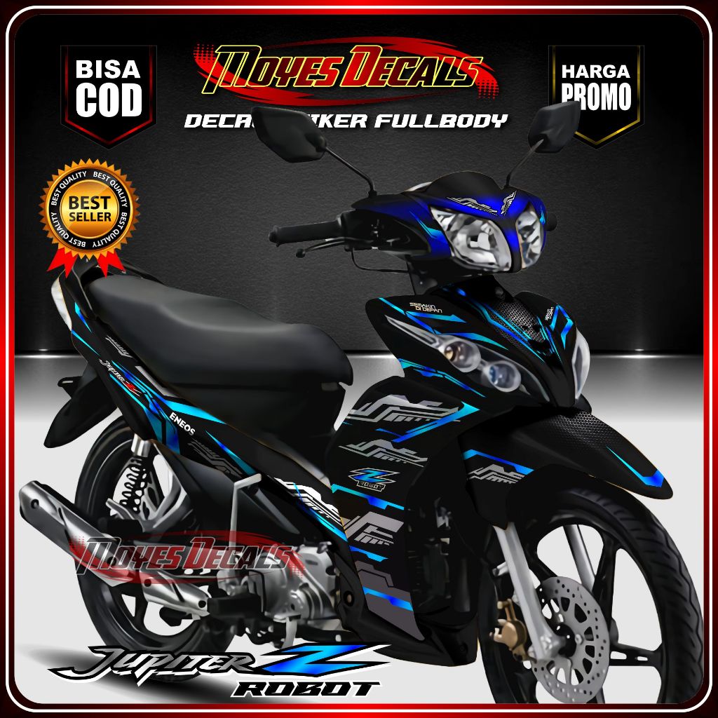 DECAL MOTOR JUPITER Z ROBOT - STIKER MOTOR JUPITER Z ROBOT FULL BODY MOTOR PREMIUM BERKUALITAS - VAR