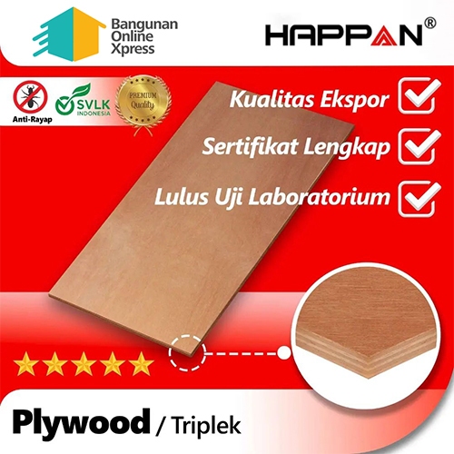 PLYWOOD/TRIPLEK/MULTIPLEK BOARD PAPAN KAYU PREMIUM HAPPAN