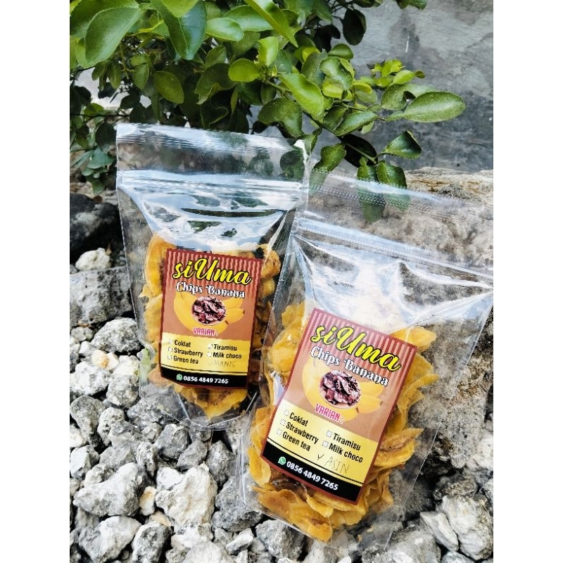 

Keripik pisang asin dan manis