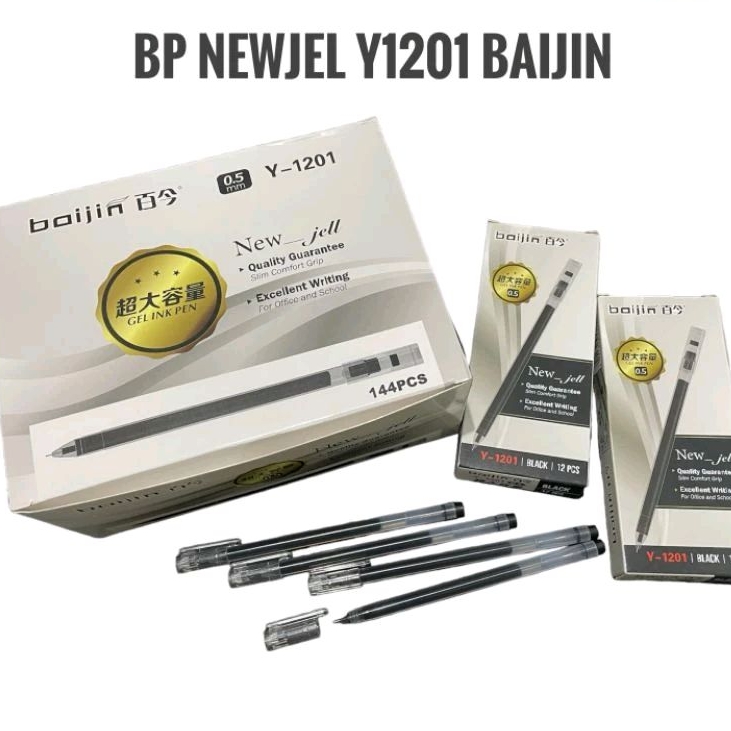 

Pen Gel Baijin Y1201/Pulpen Cair/Pulpen Hitam/Pulpen Murah