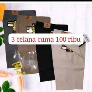 PROMO 100 RIBU DAPAT 3 PCS,,,CELANA CHINOS PENDEK KWALITAS PREMIUM BRAND MERK