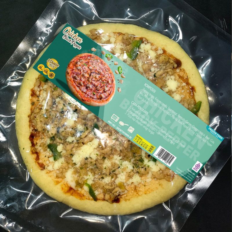 

PIZZA PAN CHICKEN BLACK PAPPER 20cm Halal Frozen Food