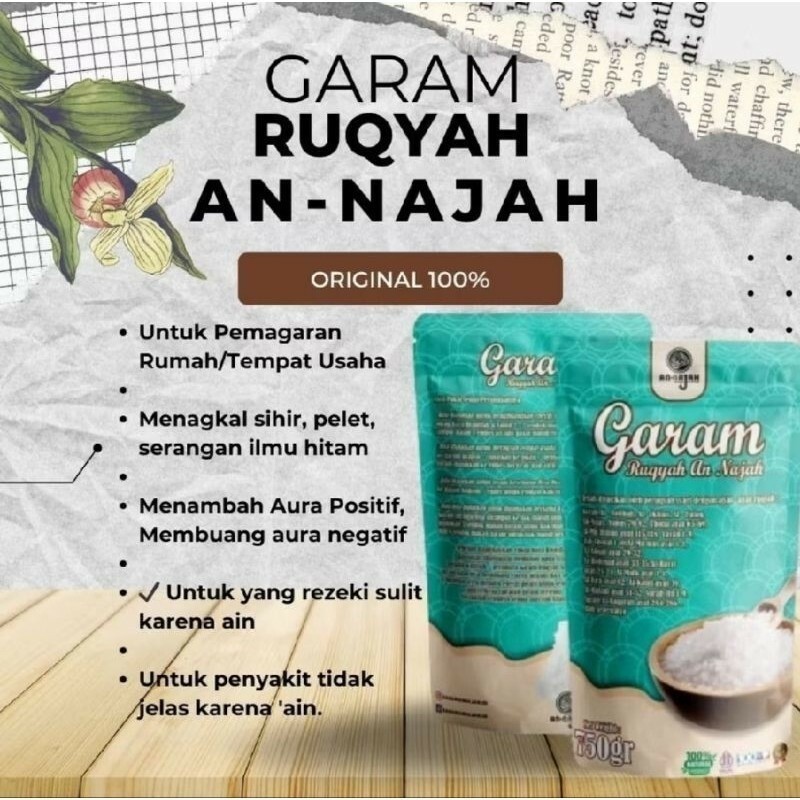 

[TERLARIS KEMASAN 750gr] Garam AnNajah Original Hati2 Banyak Oknum Menjual Produk Palsu