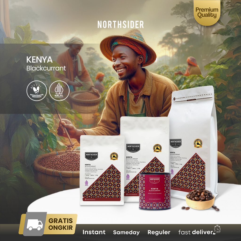 

Northsider Kopi arabika Kenya Blackcurrant fully-washed coffee