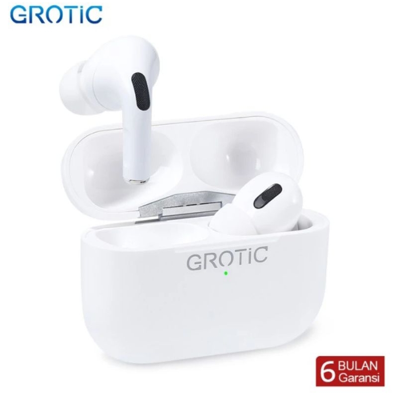 TWS Grotic earphone Headset Bluetooth Sport Earbunds - Putih