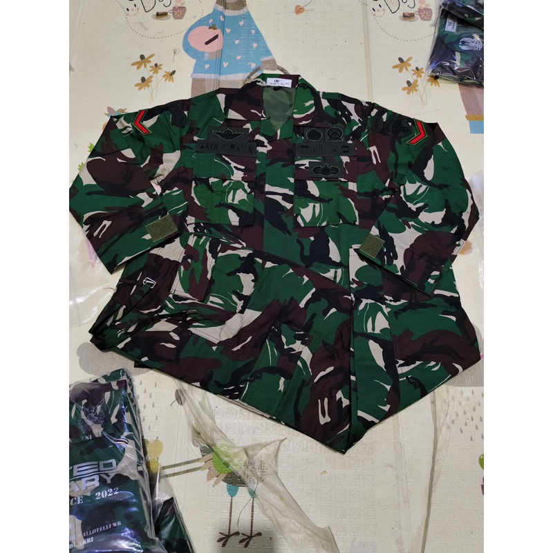 PDL TNI - AD BALOTELLI + PAPAN NAMA + JAHIT WANTED (MODEL RESLETING FURING) WARNA