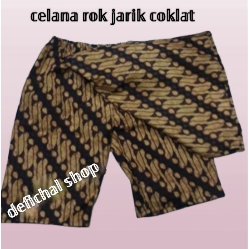 big sale celana rok jarik batik putih dan coklat anak