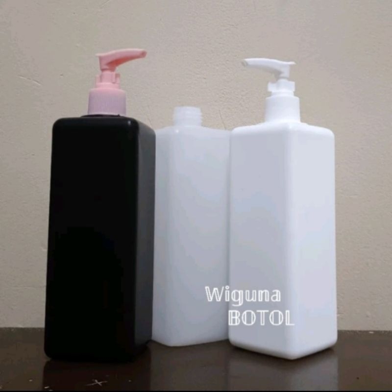 Botol Pump 500ml Kotak / Botol Hdpe 500ml Kotak Pump Clip