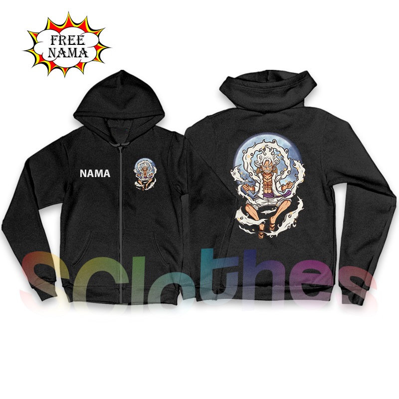 Jaket Anak Hoodie Zipper LUFFY GEAR 5