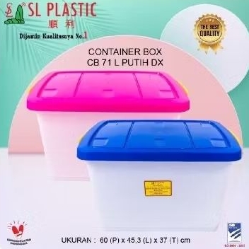 Box Storage / Container Kontainer Box CB- 71 Liter PUTIH SL Plastic