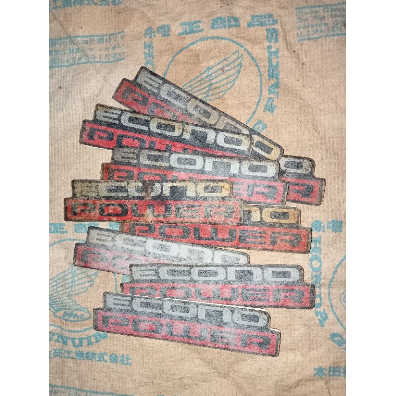 stiker dek sayap econo power honda astrea grand original baru