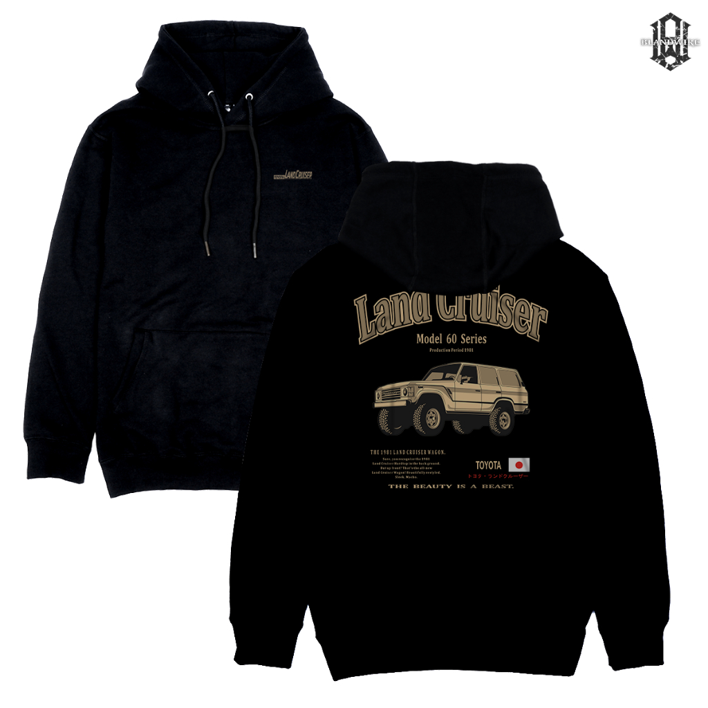 Blandwire Hoodie Pria Distro Branded Land Cruiser Wagon Series Offroad Extreme Adventure Outdoor 4x4