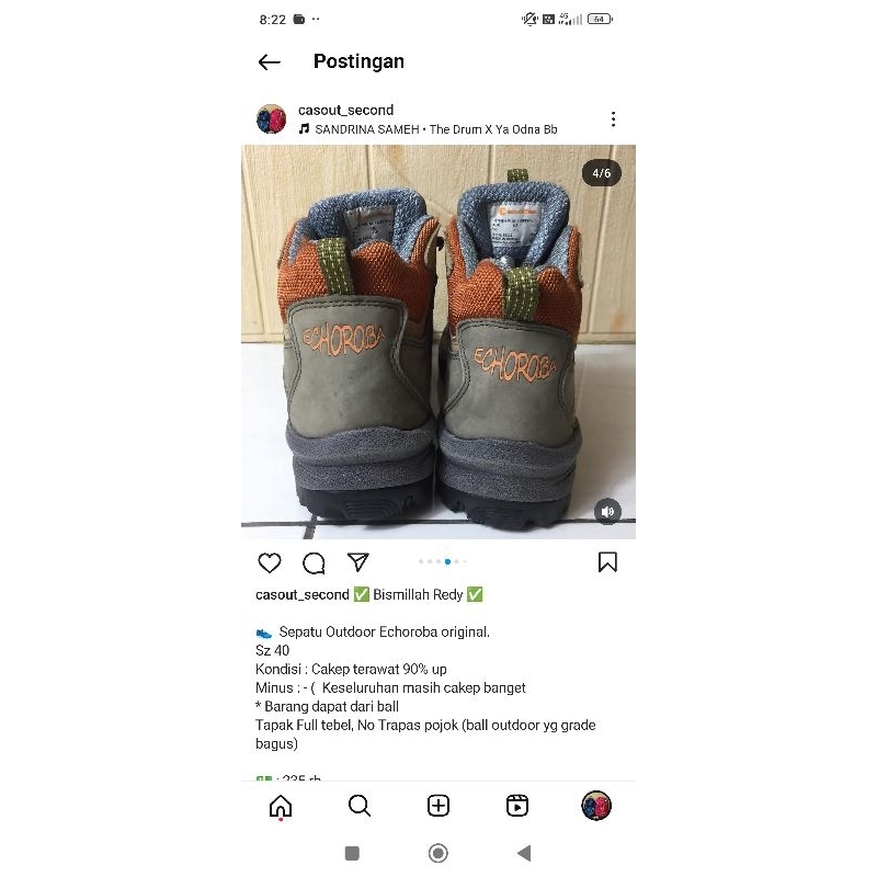 sepatu Outdoor Echoroba original