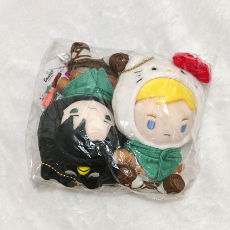 Sanrio x AoT vol.1 Munyugurumi Plush Mascot ERWIN LEVI SET