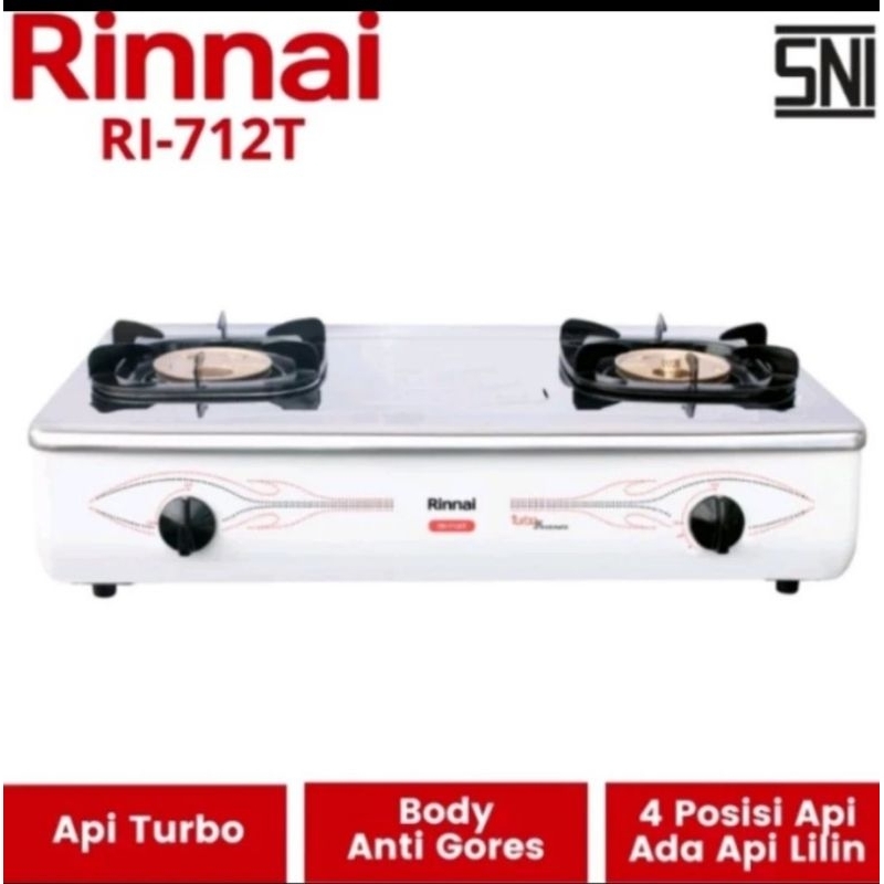 Kompor Rinnai Turbo Stainless RI-712T / 712T